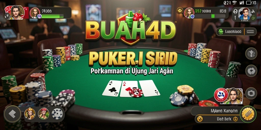 Tampilan gameplay poker yang mendebarkan dan interaktif di BUAH4D.
