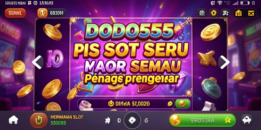 Tampilan gameplay DODO555 yang penuh warna dan menarik.