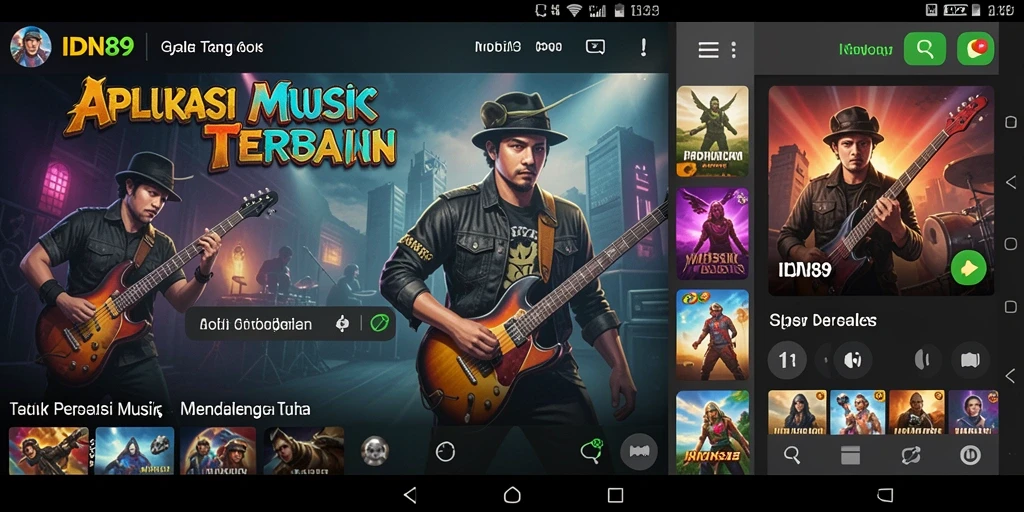 Screenshot IDN89 menampilkan antarmuka pengguna yang menarik dan intuitif.