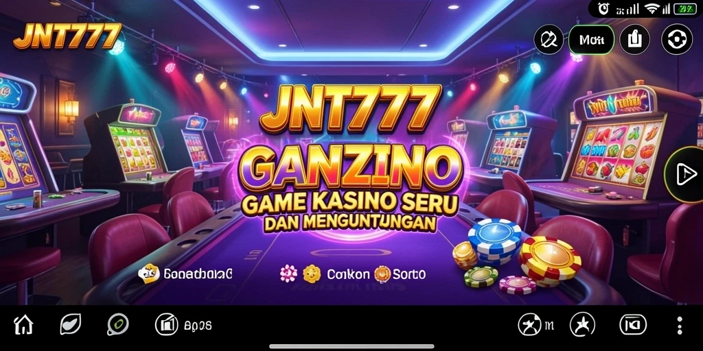 Tangkapan layar menampilkan gameplay seru JNT777 di kasino.