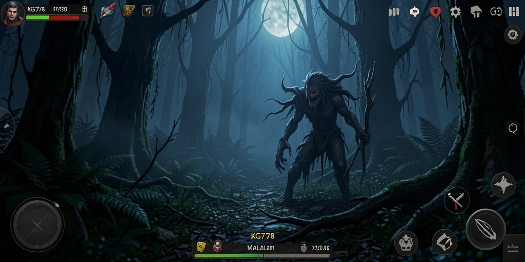 Tangkapan layar KG778 menampilkan suasana Horror yang mencekam dan gameplay yang intens.