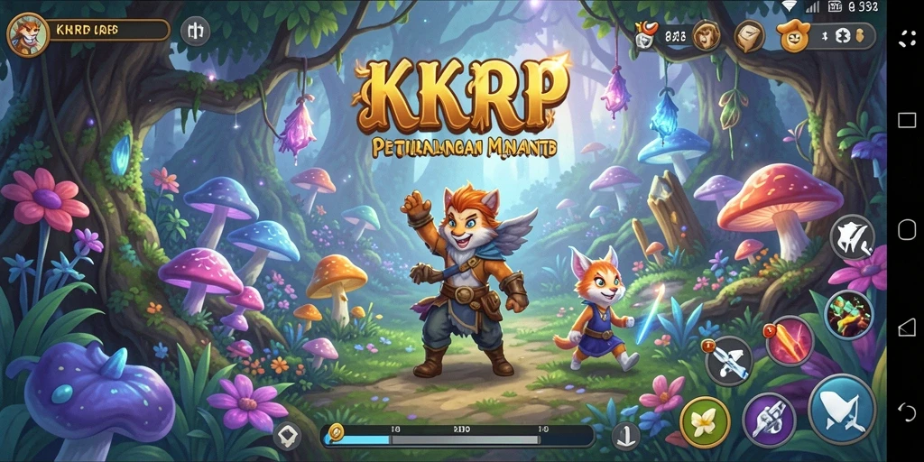 Screenshot menampilkan gameplay petualangan menarik dalam KKRP.