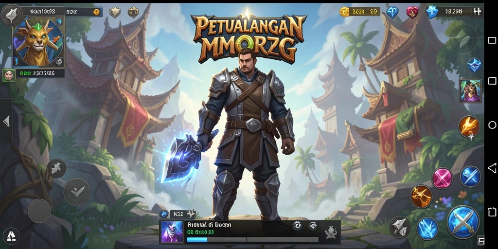 Gameplay N32 menampilkan petualangan seru di dunia MMORPG yang luas.