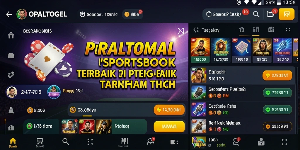 Tampilan gameplay menarik dari aplikasi Sportsbook OPALTOGEL.