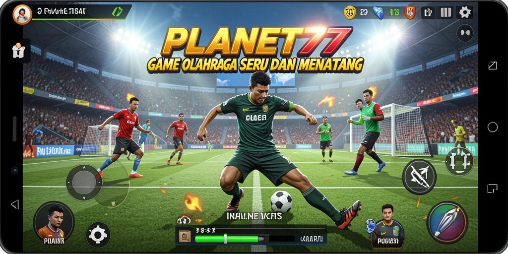Tampilan visual menakjubkan dari gameplay olahraga PLANET77.