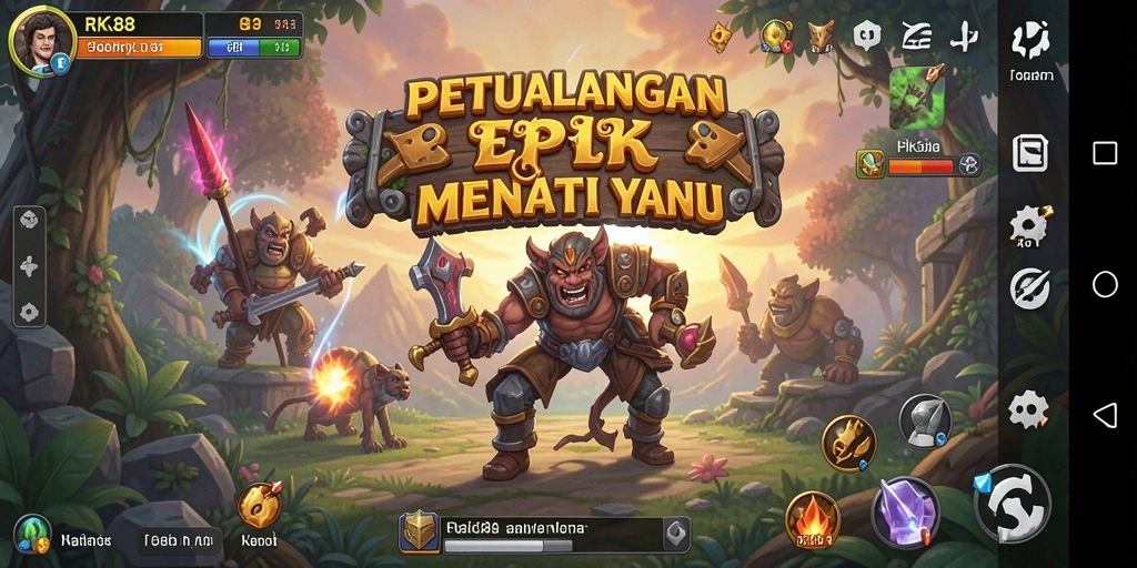Tampilkan gameplay yang menarik dan petualangan mendebarkan dalam RK88.