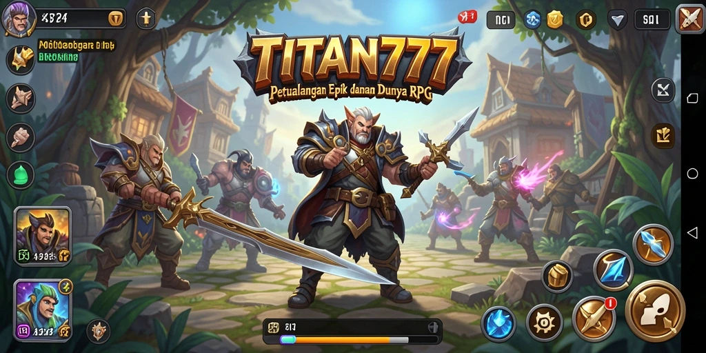 Tampilan gameplay di TITAN777 menampilkan karakter dalam pertempuran yang mendebarkan.