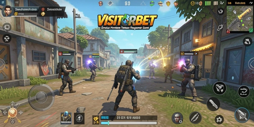 Screenshot gameplay VISITORBET menunjukkan interaksi dan grafis yang menarik.