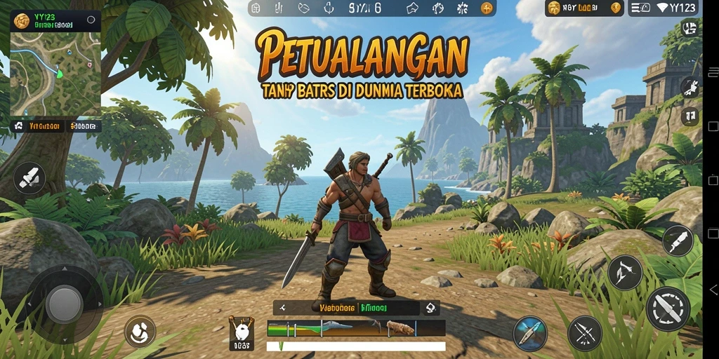 Tampilan menakjubkan dari permainan Open World YY123.